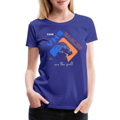 Vienna Eagles “The  Goat” Women’s Premium T-Shirt - royal blue