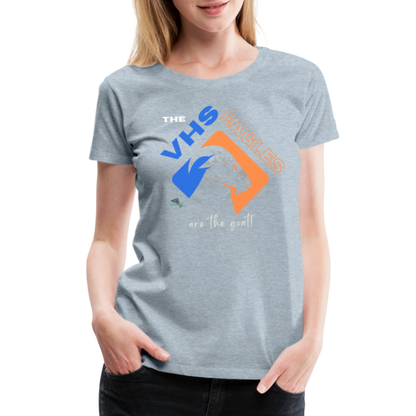 Vienna Eagles “The  Goat” Women’s Premium T-Shirt - heather ice blue