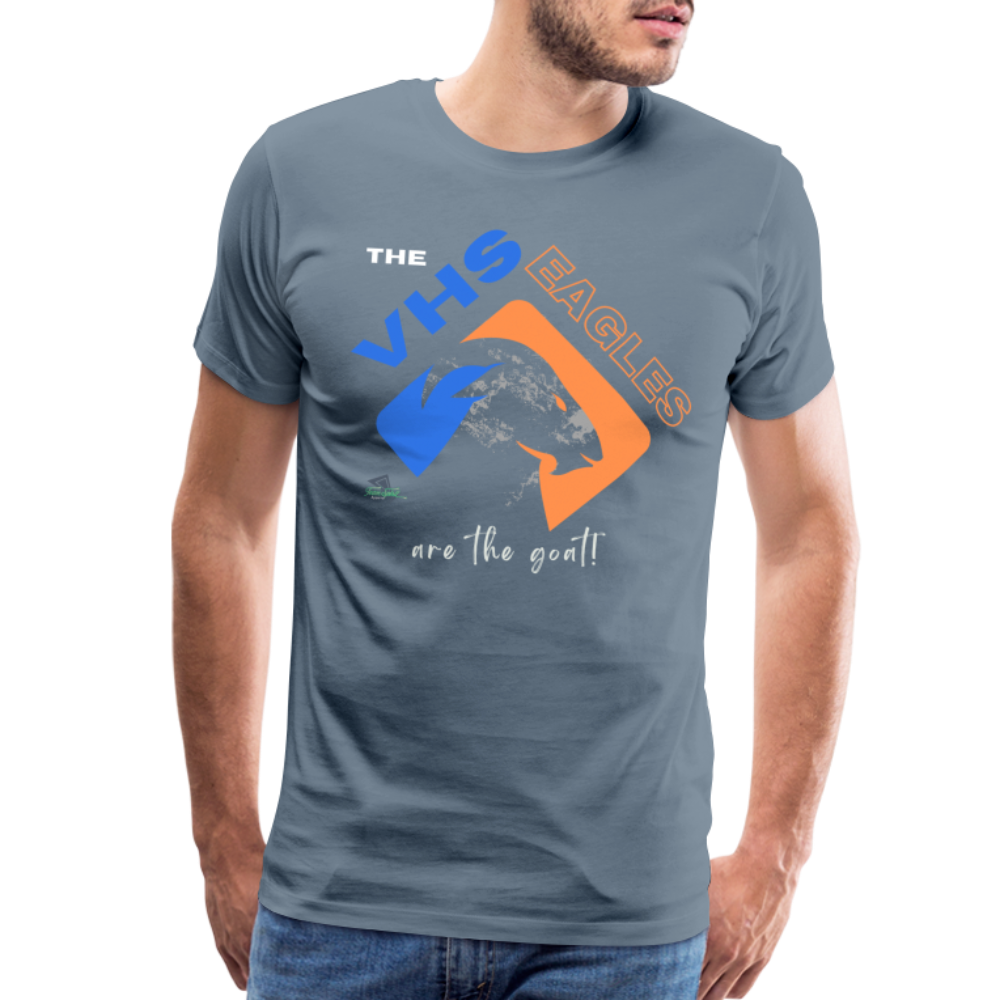 Vienna Eagles “The  Goat” Men’s Premium T-Shirt - steel blue