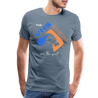 Vienna Eagles “The  Goat” Men’s Premium T-Shirt - steel blue