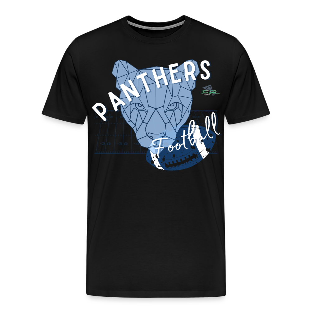 Pinckneyville Panthers Men's Premium Football T-Shirt - black