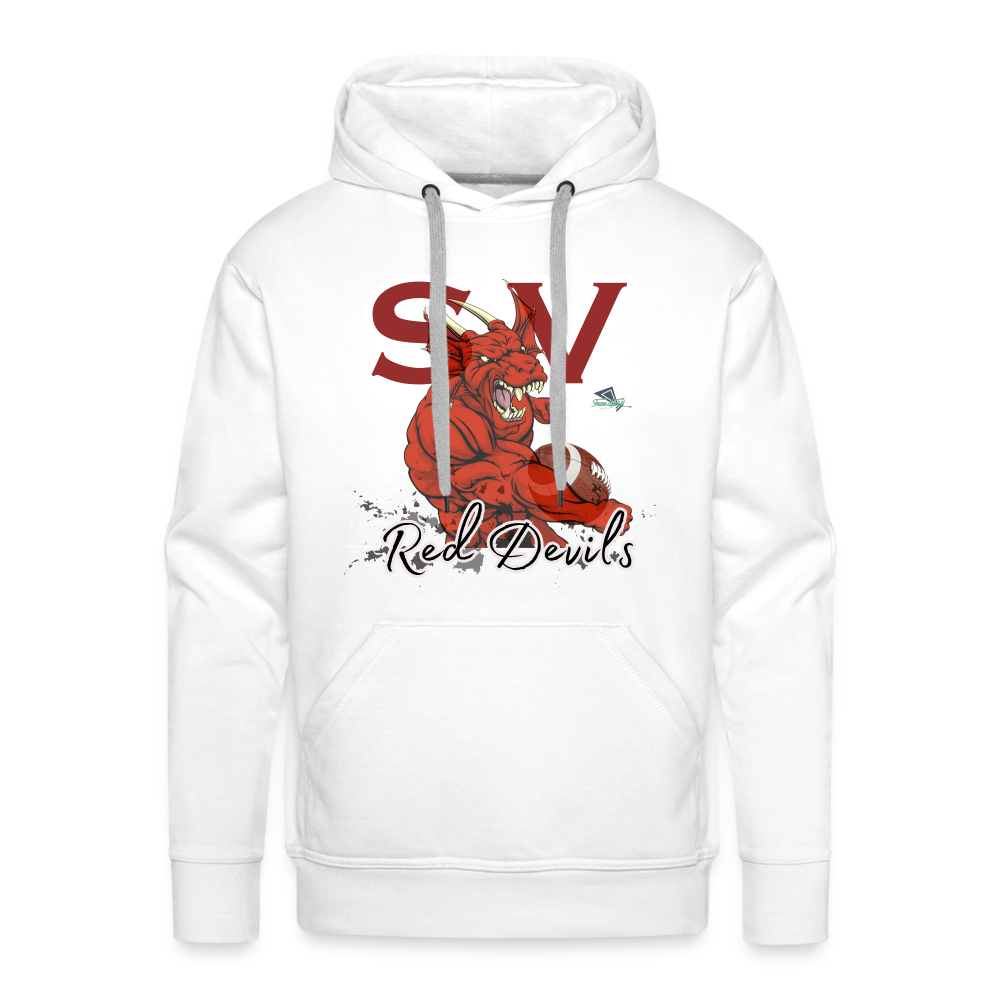 Sesser Valier Red Devils Football Men’s Premium Hoodie - white