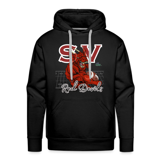 Sesser Valier Red Devils Football Men’s Premium Hoodie - black