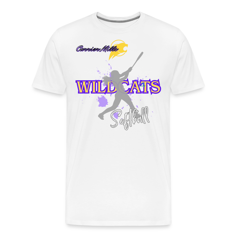 Carrier Mills Softball Premium T-Shirt - white