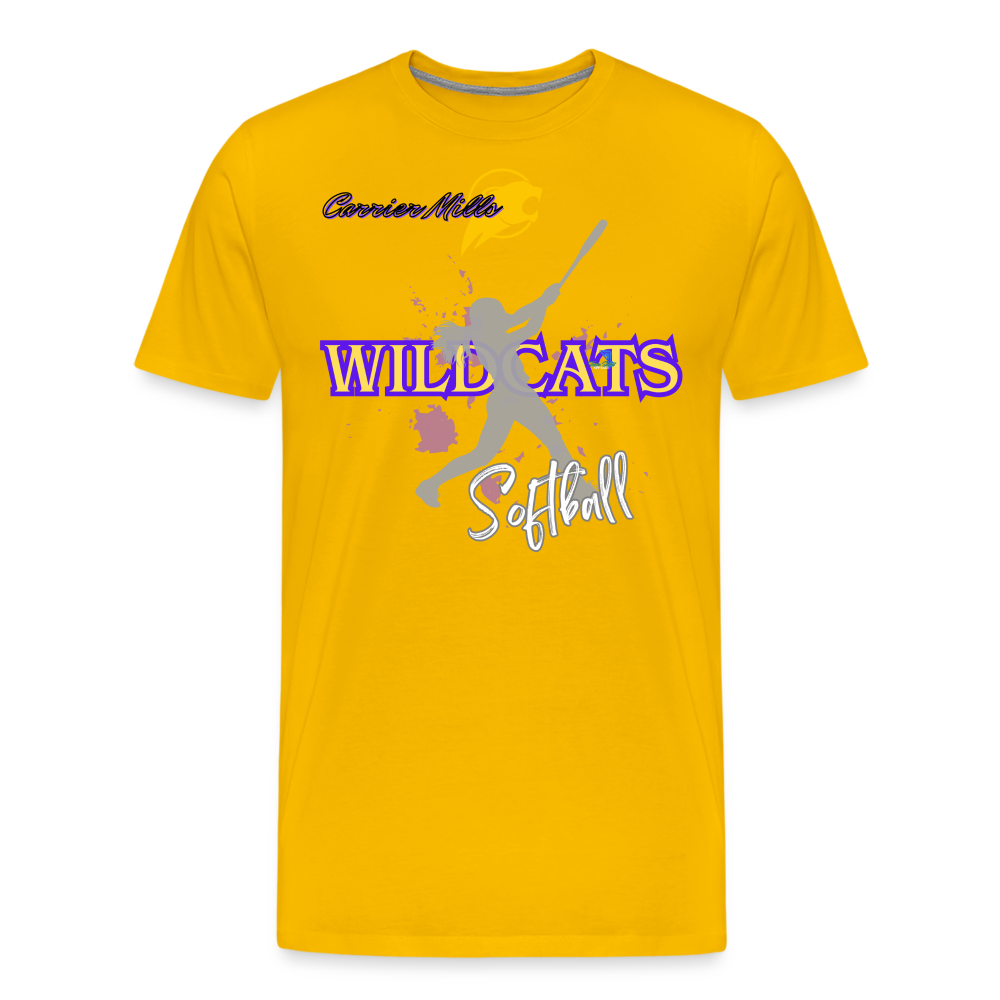 Carrier Mills Softball Premium T-Shirt - sun yellow