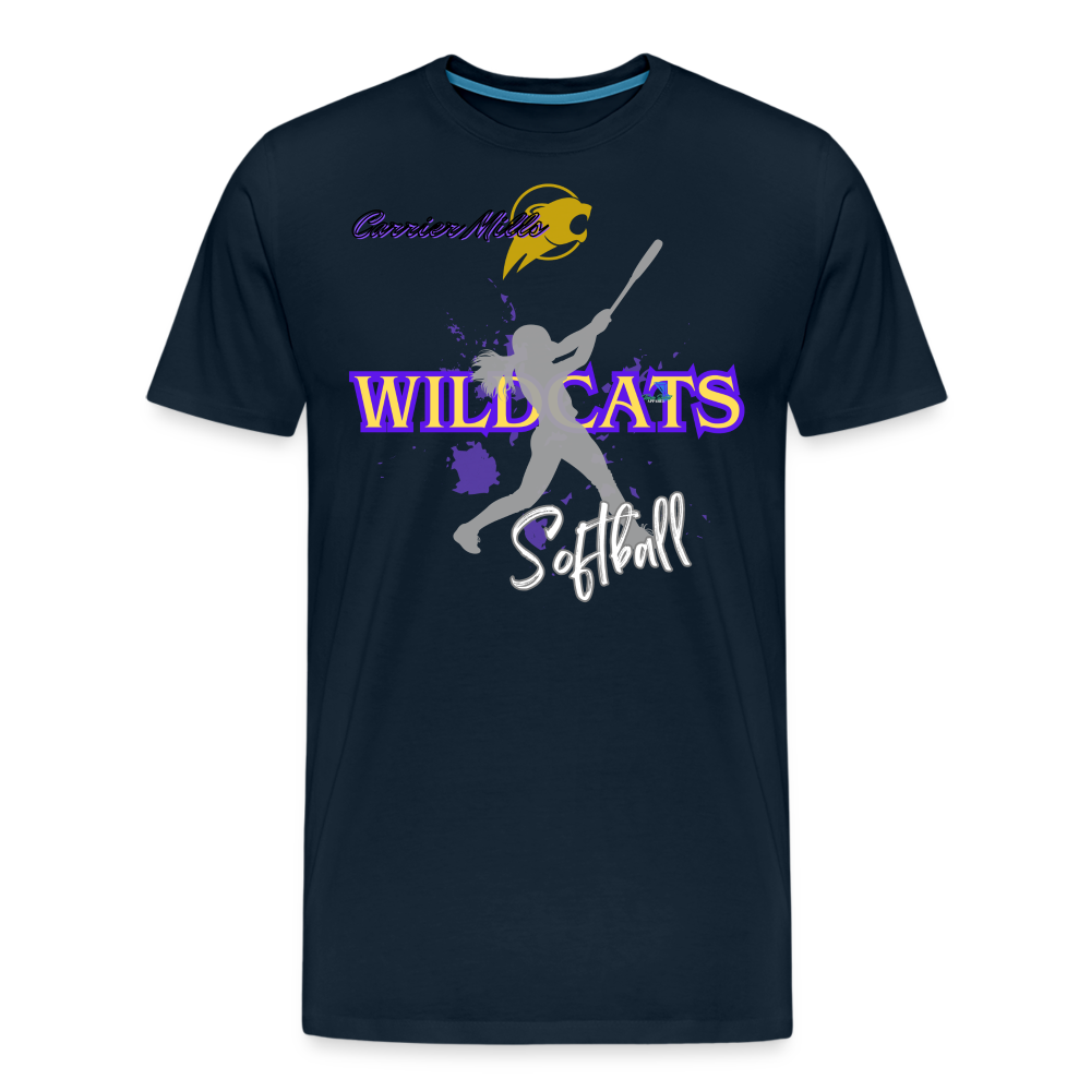 Carrier Mills Softball Premium T-Shirt - deep navy