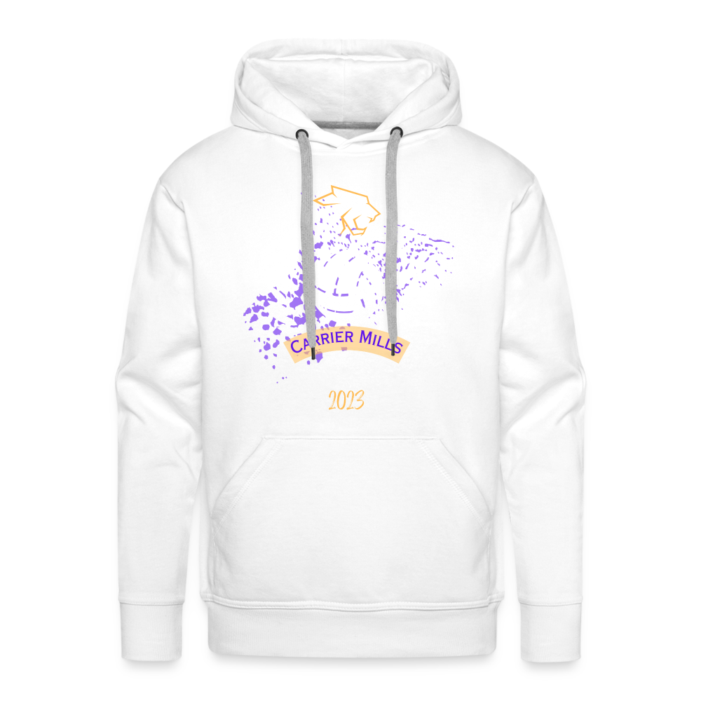 Carrier Mills HS Wildcats Premium Unisex Vollyball Hoodie - white