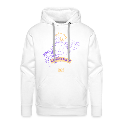 Carrier Mills HS Wildcats Premium Unisex Vollyball Hoodie - white