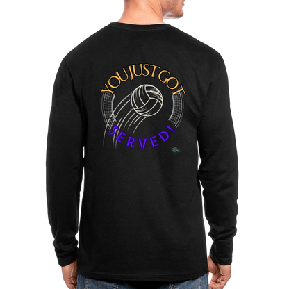 Carrier Mills “Got Served” Long Sleeve T-Shirt by Next Level - black