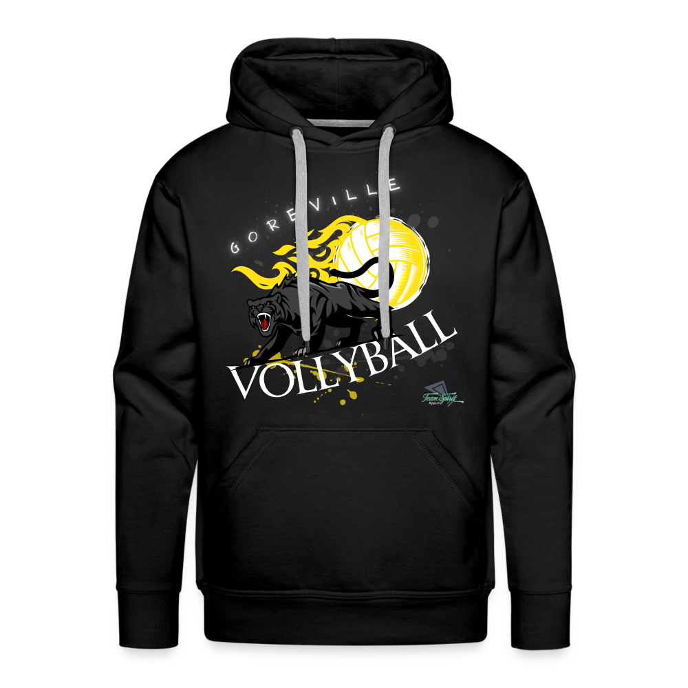 Goreville Blackcats Vollyball “Fired Up “Premium Hoodie - black