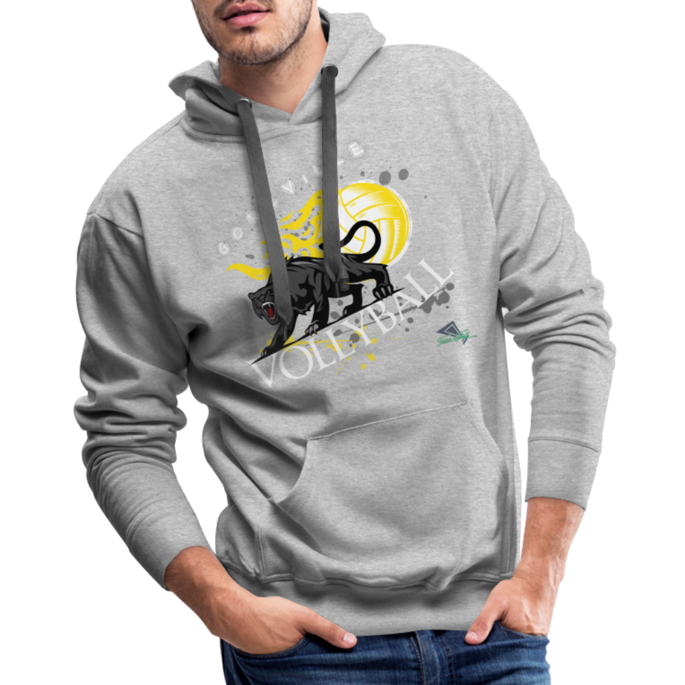 Goreville Blackcats Vollyball “Fired Up “Premium Hoodie - heather grey