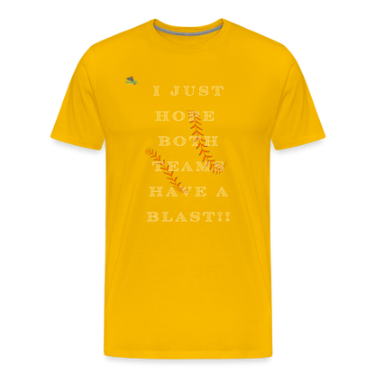 Baseball Blast Premium T-Shirt - sun yellow