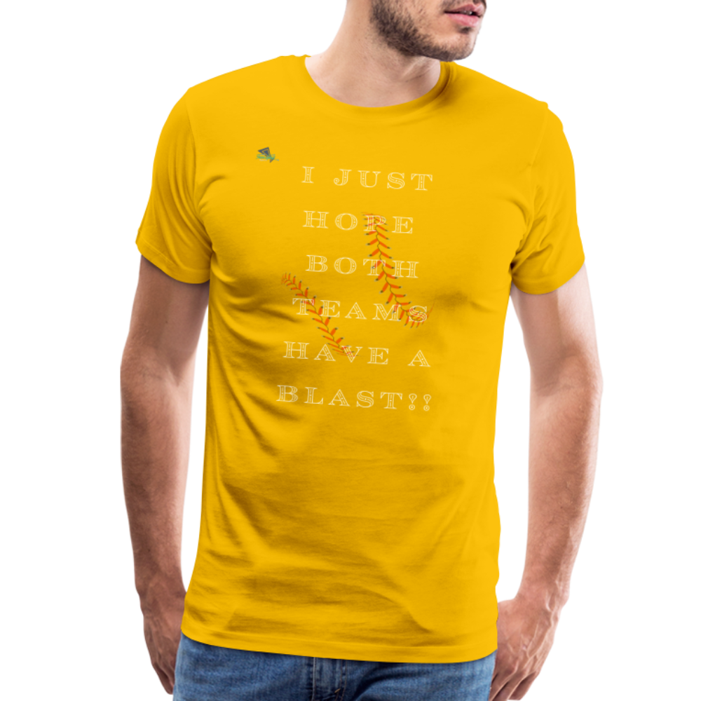 Baseball Blast Premium T-Shirt - sun yellow