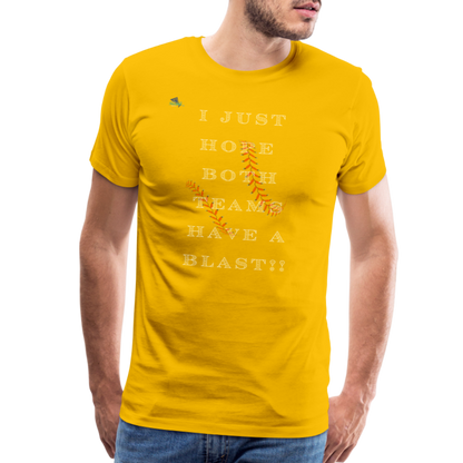 Baseball Blast Premium T-Shirt - sun yellow