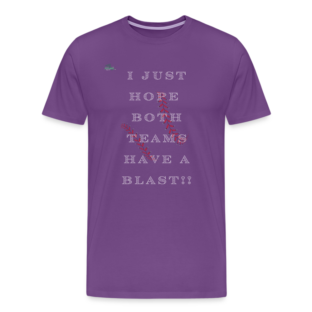 Baseball Blast Premium T-Shirt - purple