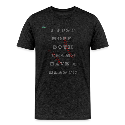 Baseball Blast Premium T-Shirt - charcoal grey