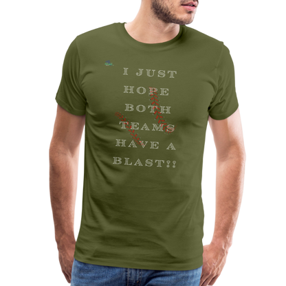 Baseball Blast Premium T-Shirt - olive green