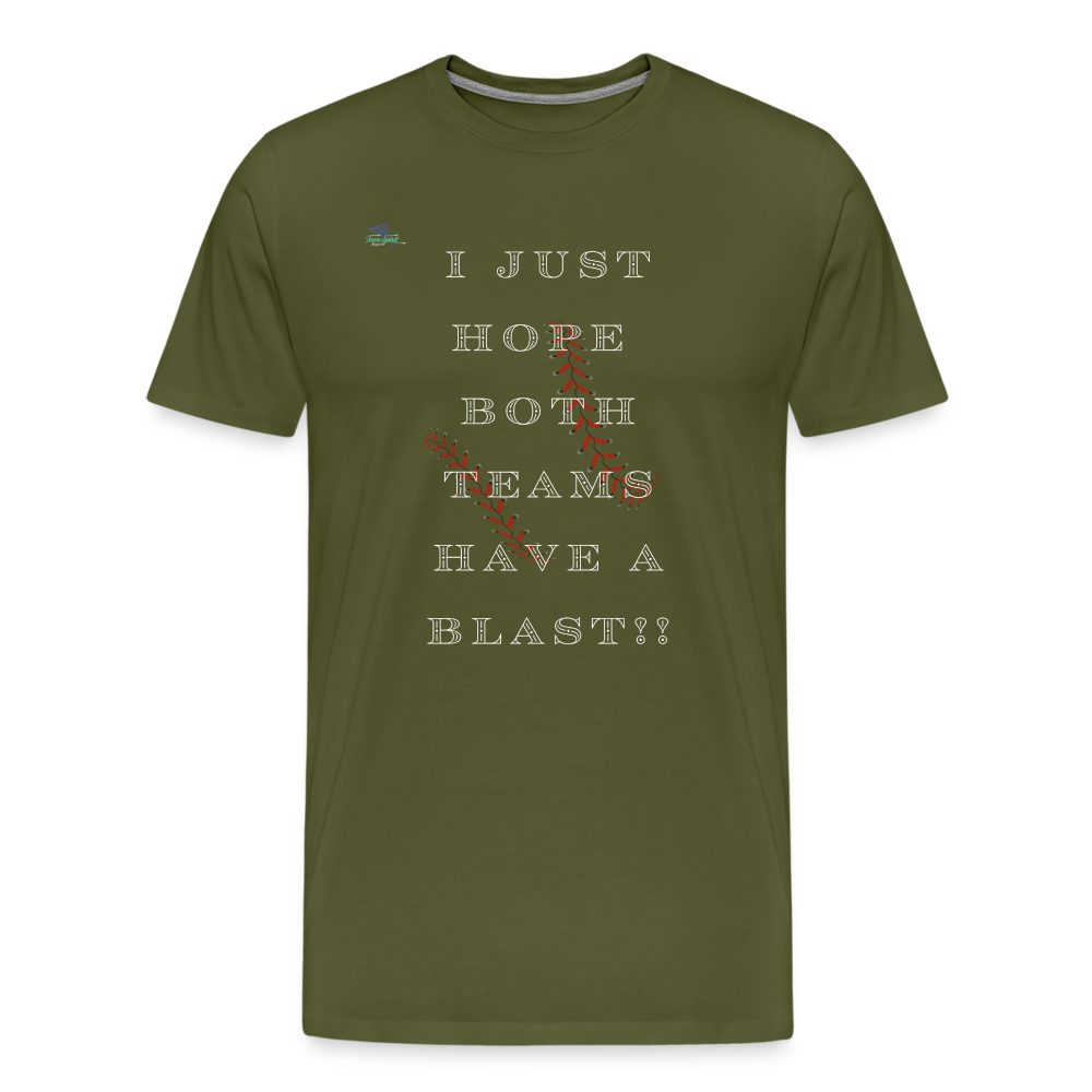 Baseball Blast Premium T-Shirt - olive green