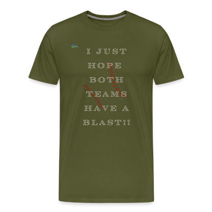 Baseball Blast Premium T-Shirt - olive green