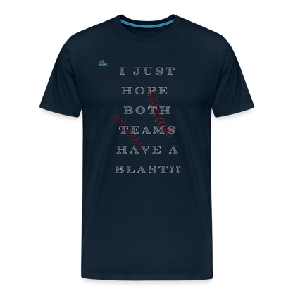 Baseball Blast Premium T-Shirt - deep navy