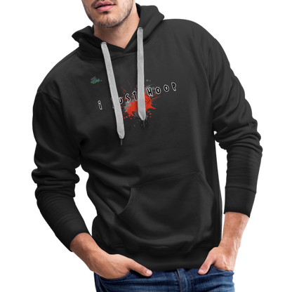 Men’s Premium Just Hoop Basketball Hoodie - black