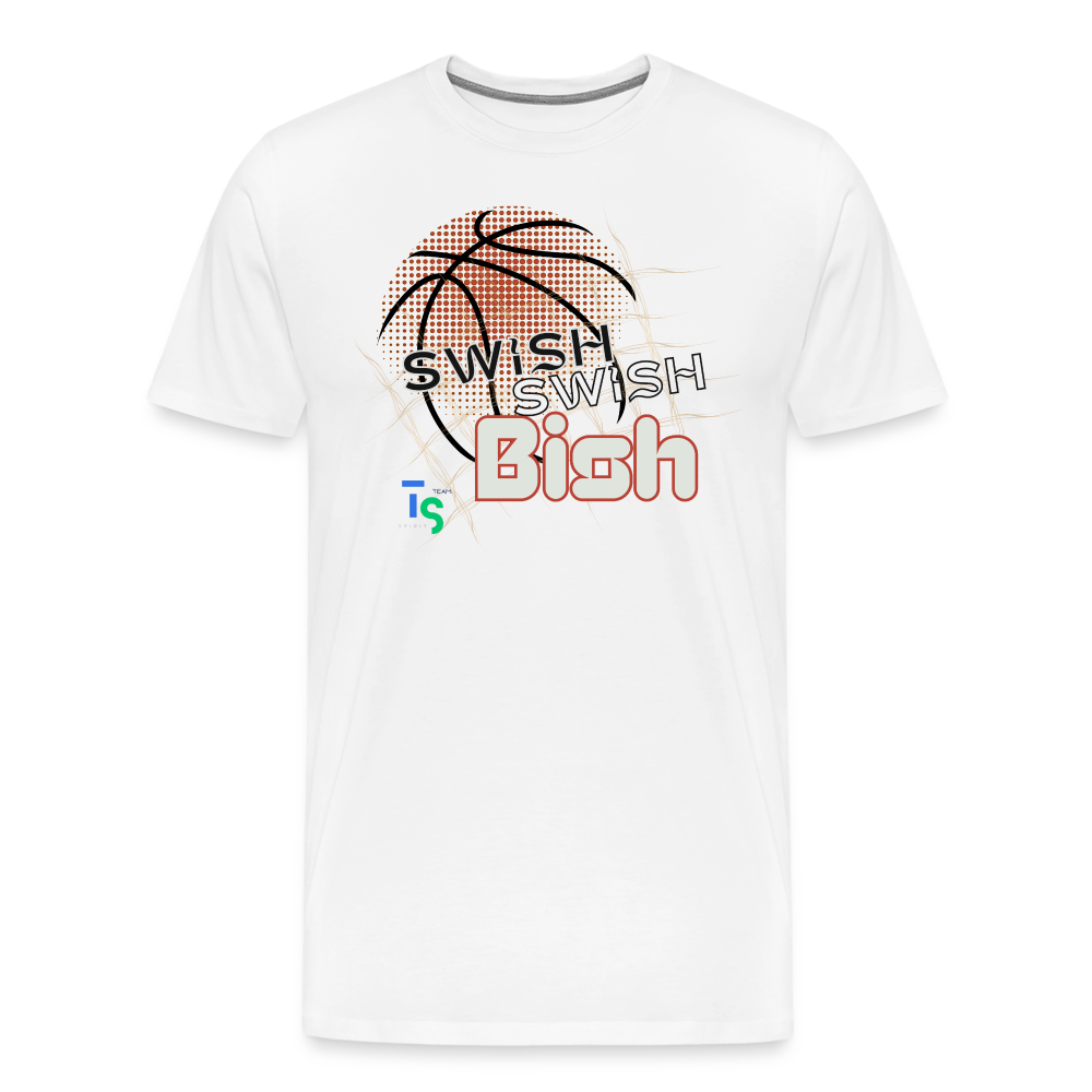 Men's “Swish” Premium T-Shirt - white