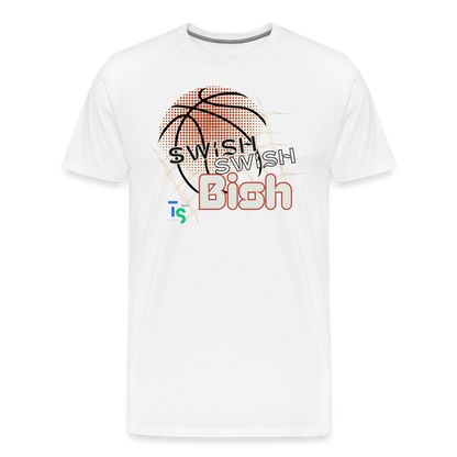 Men's “Swish” Premium T-Shirt - white