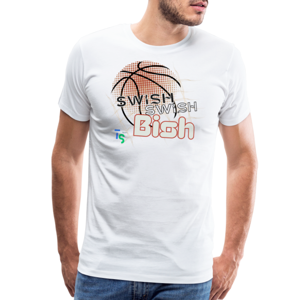 Men's “Swish” Premium T-Shirt - white