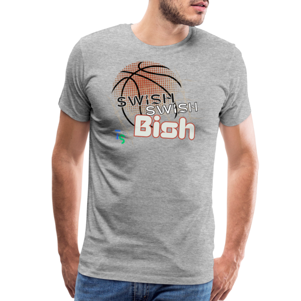 Men's “Swish” Premium T-Shirt - heather gray