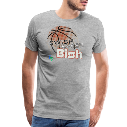 Men's “Swish” Premium T-Shirt - heather gray