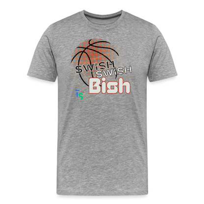 Men's “Swish” Premium T-Shirt - heather gray