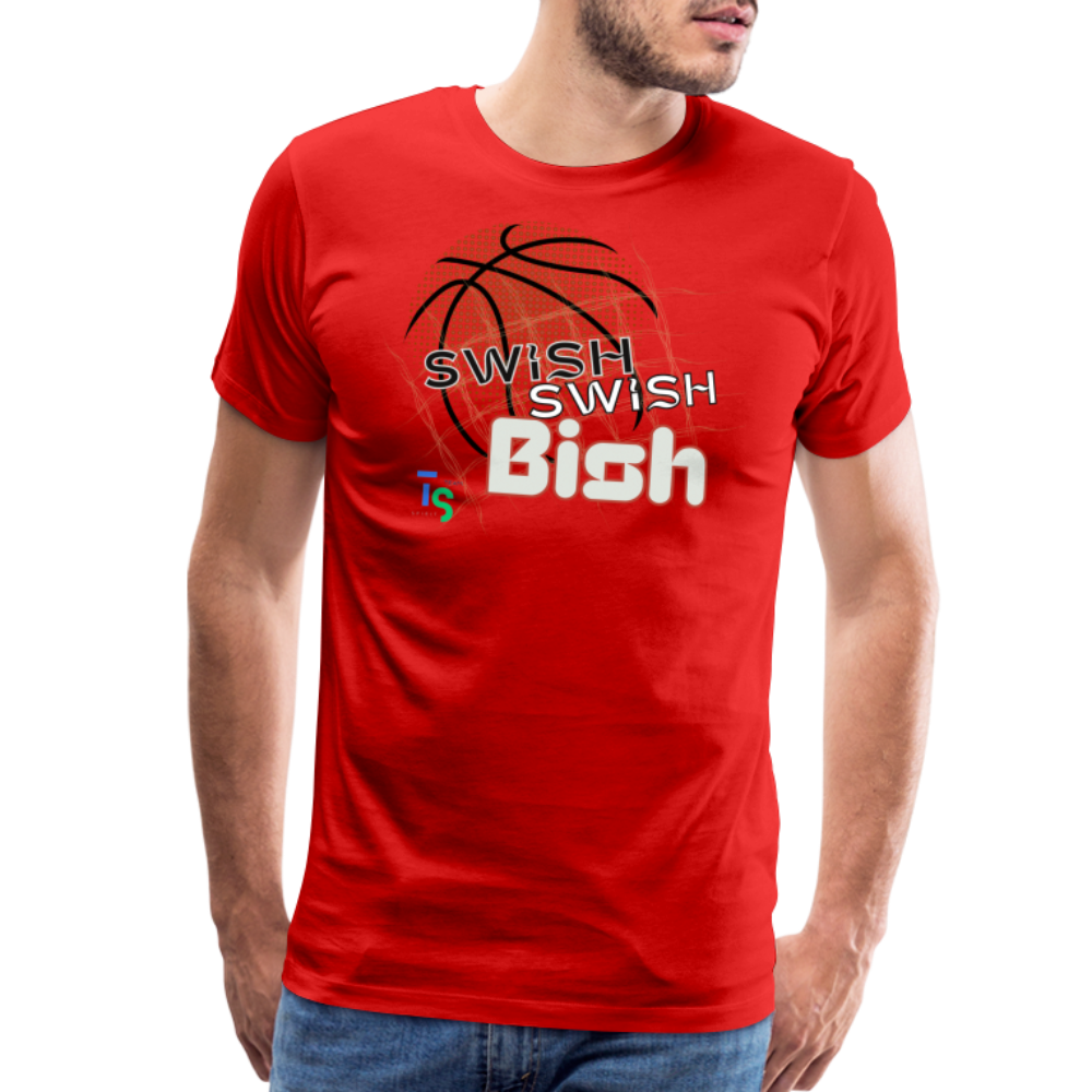 Men's “Swish” Premium T-Shirt - red