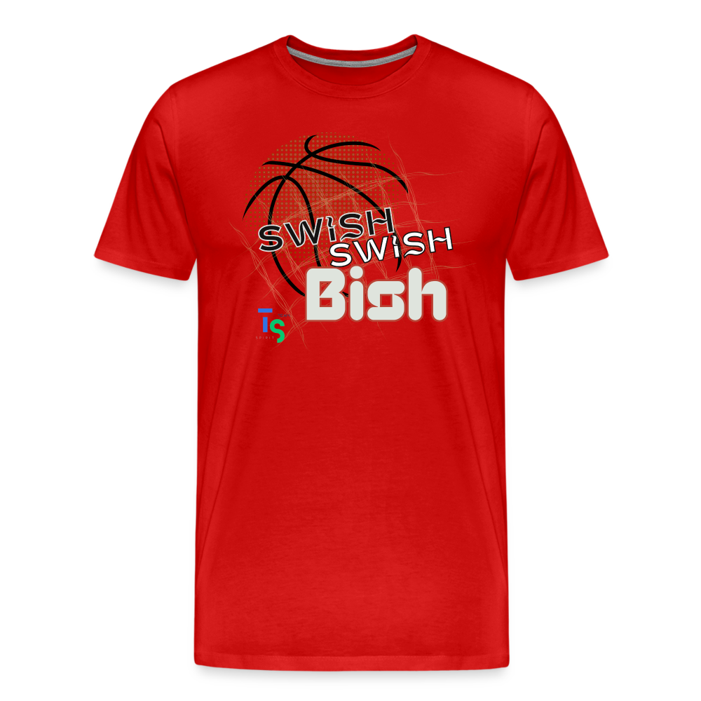 Men's “Swish” Premium T-Shirt - red