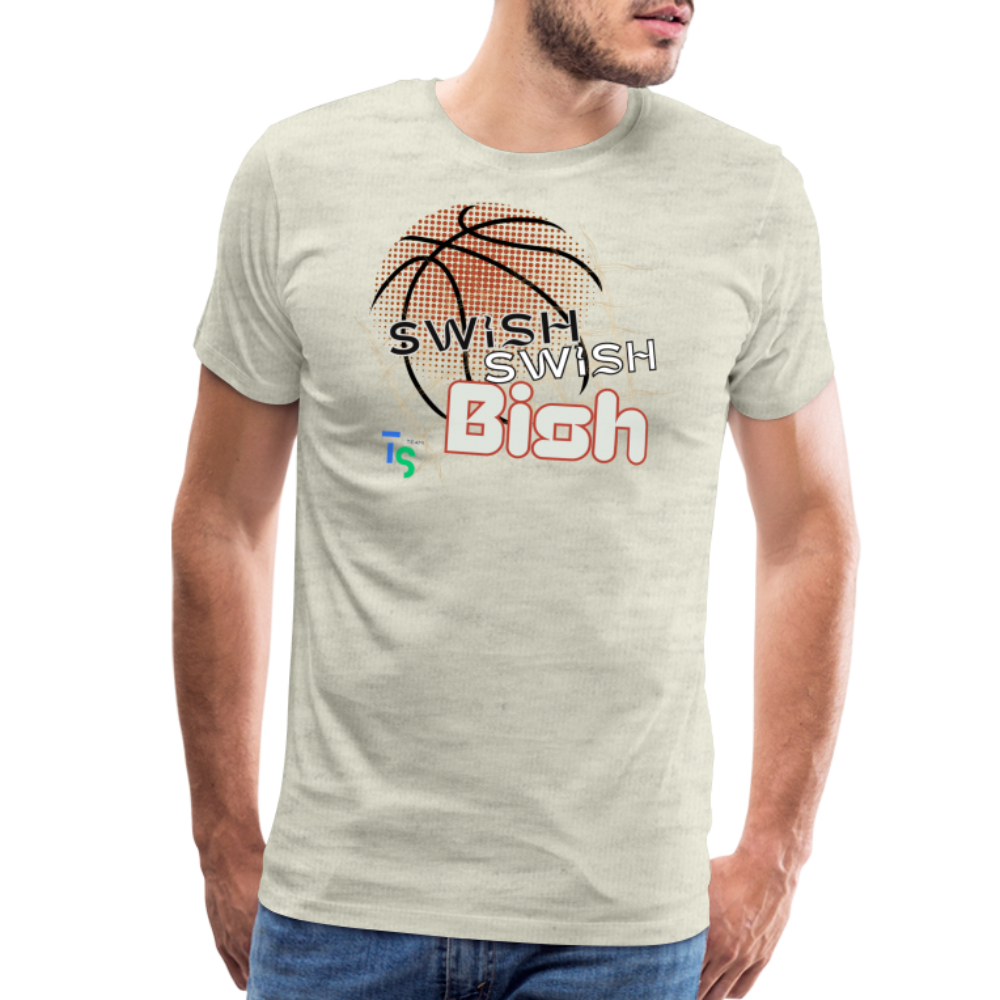 Men's “Swish” Premium T-Shirt - heather oatmeal