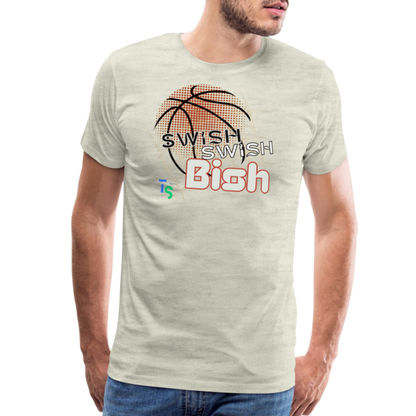 Men's “Swish” Premium T-Shirt - heather oatmeal