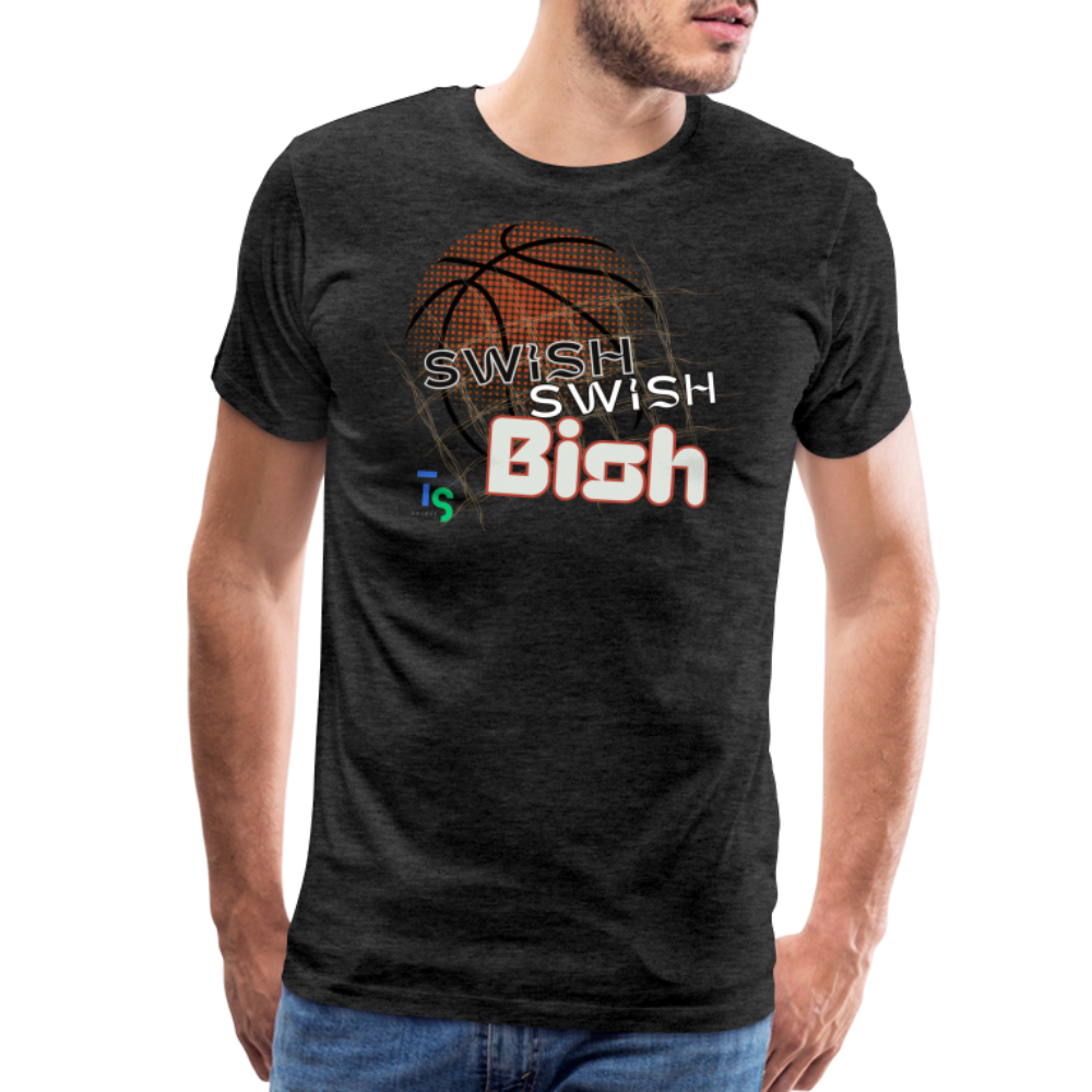 Men's “Swish” Premium T-Shirt - charcoal grey