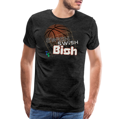 Men's “Swish” Premium T-Shirt - charcoal grey