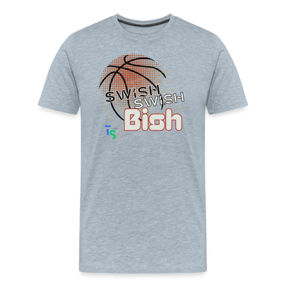 Men's “Swish” Premium T-Shirt - heather ice blue