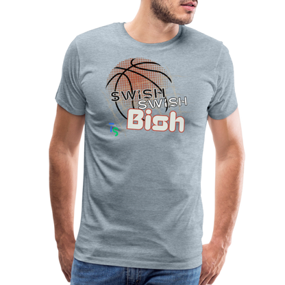 Men's “Swish” Premium T-Shirt - heather ice blue