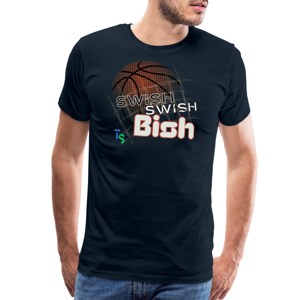 Men's “Swish” Premium T-Shirt - deep navy