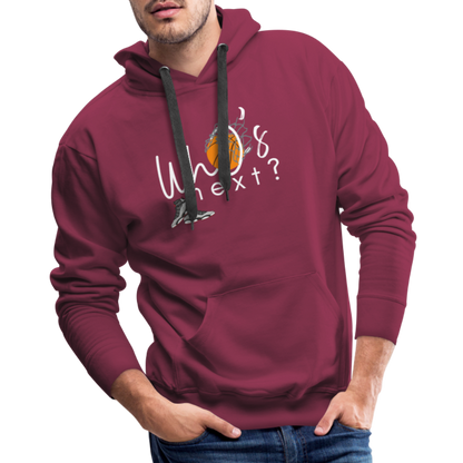 Men’s “Who’s Next” Basketball Premium Hoodie - burgundy