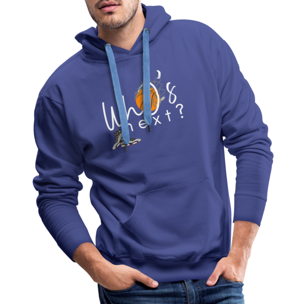 Men’s “Who’s Next” Basketball Premium Hoodie - royal blue