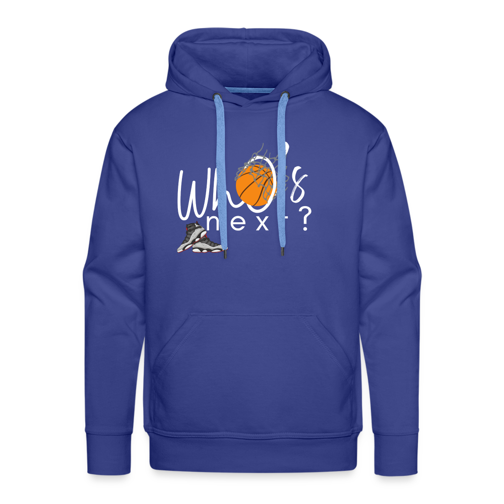 Men’s “Who’s Next” Basketball Premium Hoodie - royal blue