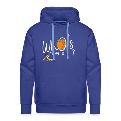 Men’s “Who’s Next” Basketball Premium Hoodie - royal blue