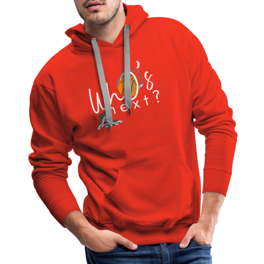 Men’s “Who’s Next” Basketball Premium Hoodie - red