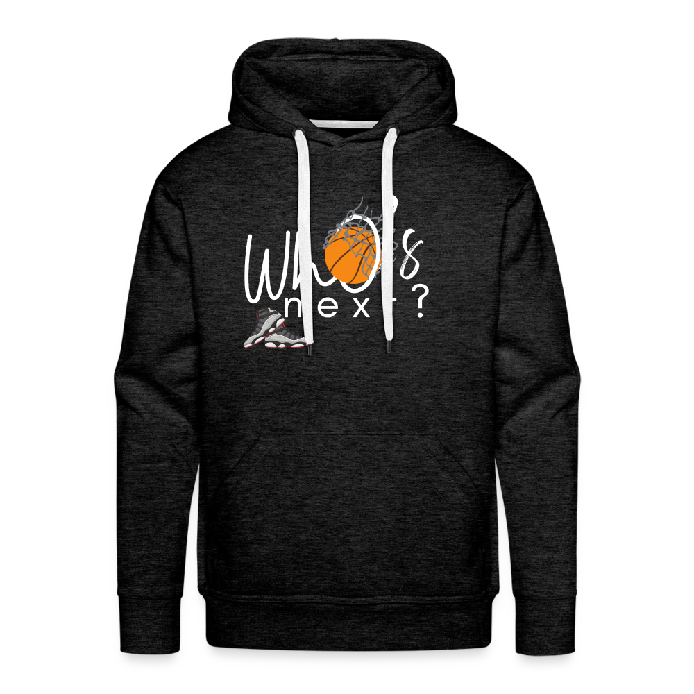 Men’s “Who’s Next” Basketball Premium Hoodie - charcoal grey