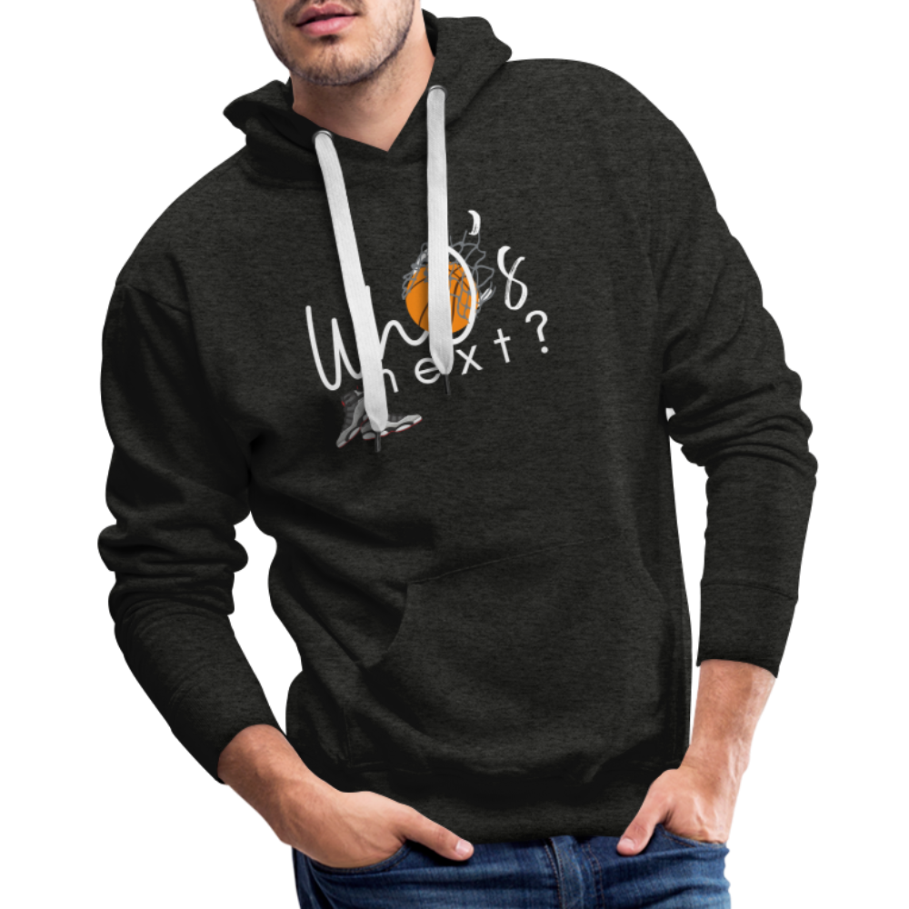 Men’s “Who’s Next” Basketball Premium Hoodie - charcoal grey