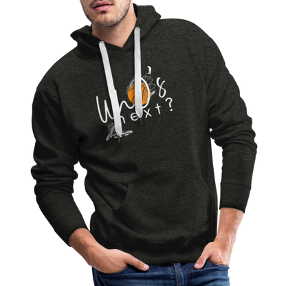 Men’s “Who’s Next” Basketball Premium Hoodie - charcoal grey