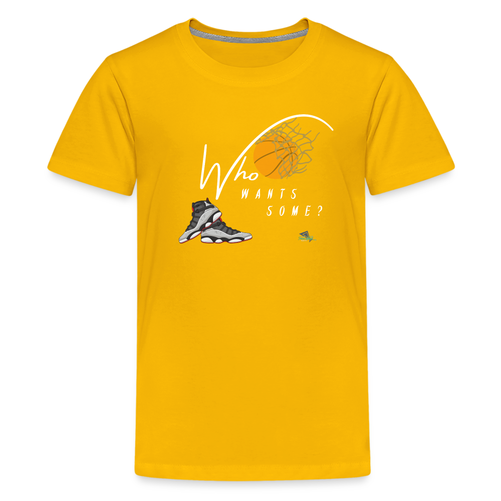 Kids' “Who Wants  Some” Premium T-Shirt - sun yellow