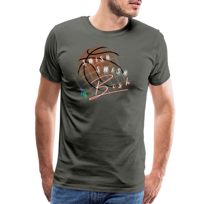 Men's Premium Swish Bush T-Shirt - asphalt gray